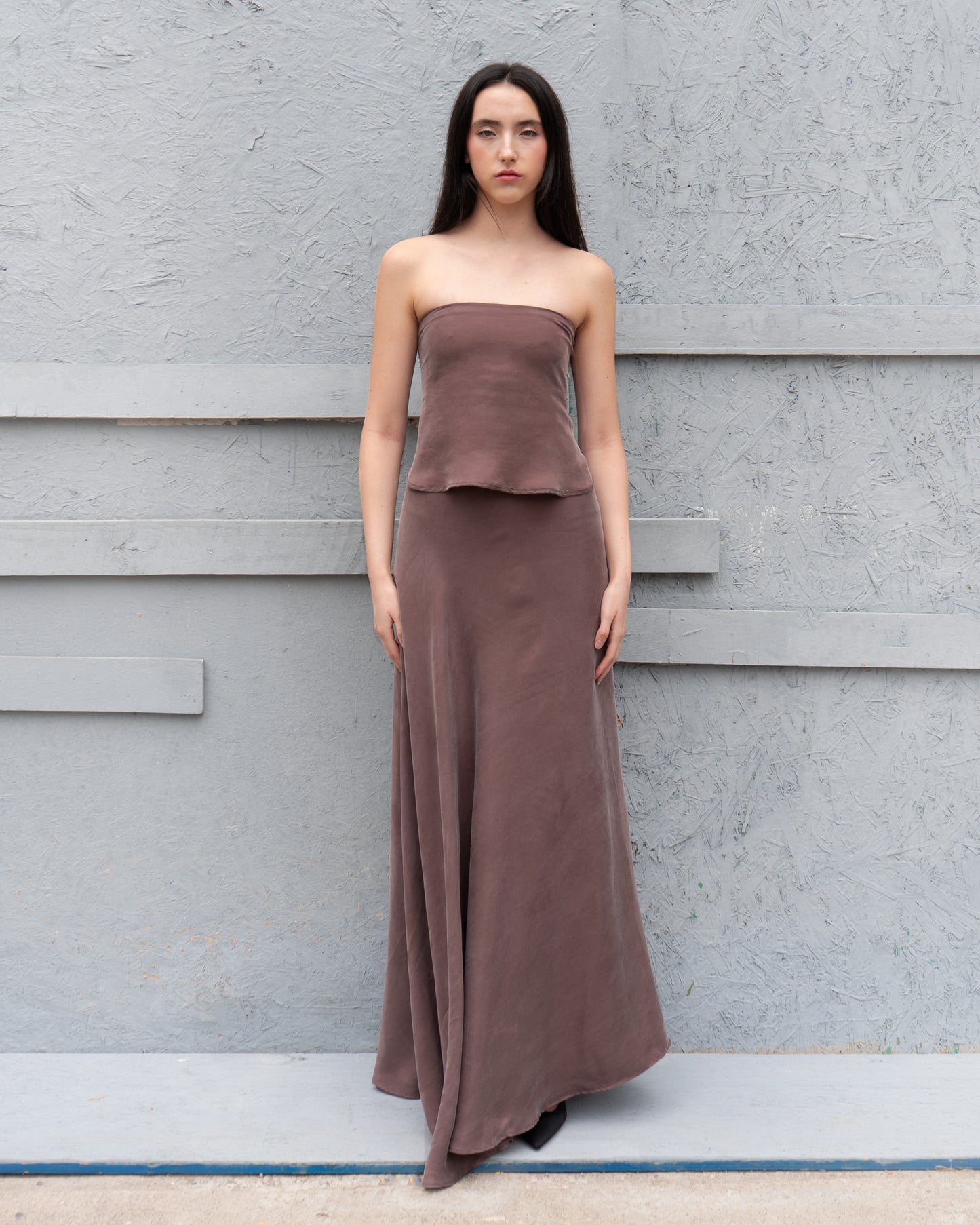 Conjunto Falda Pareo y Top bies