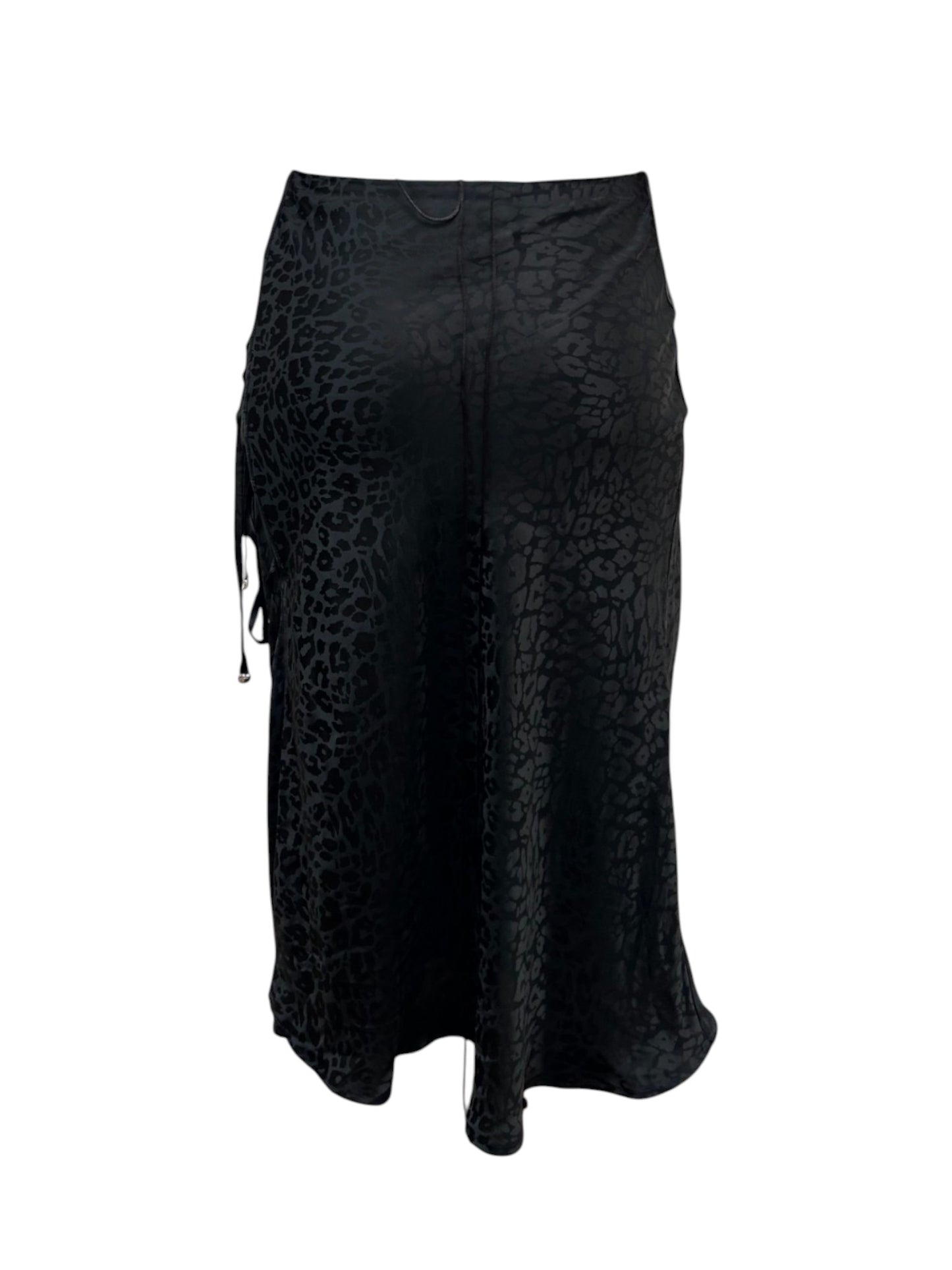 Falda amarras Seda midi