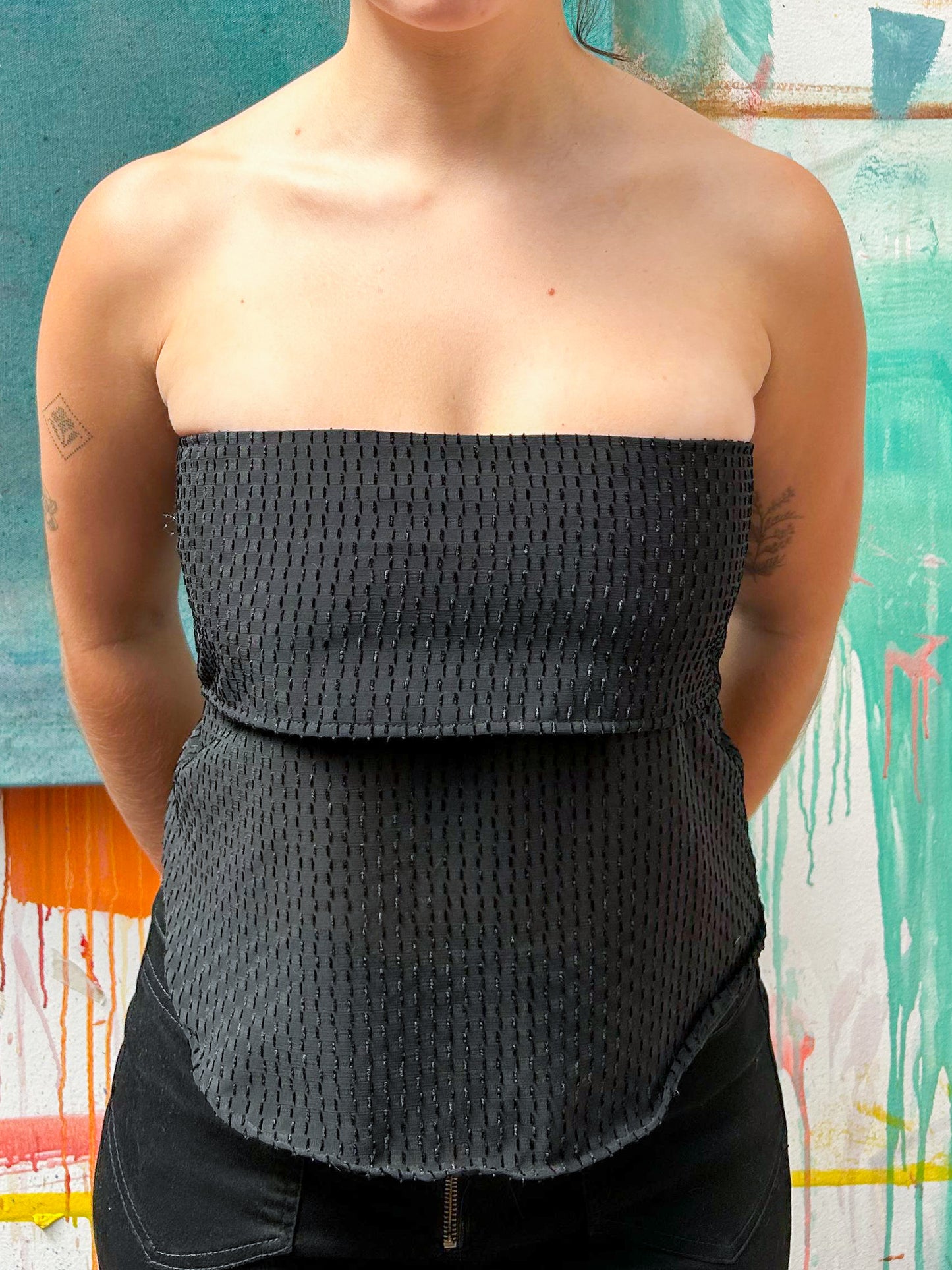 Top Bies Negro Transparencia