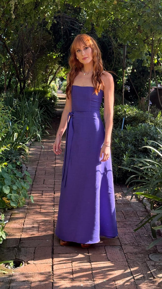 Conjunto Falda pareo y  corset de Lino