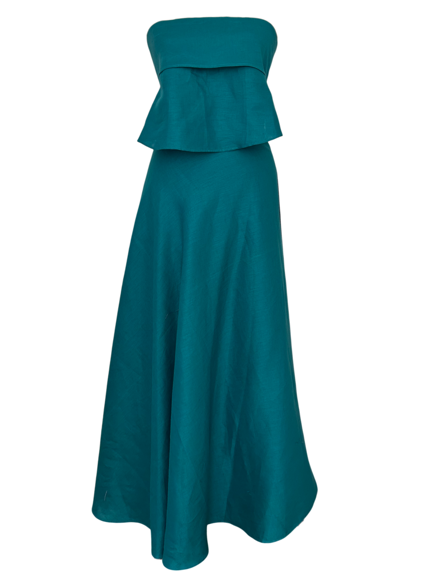 Conjunto Lino Falda pareo y top bies