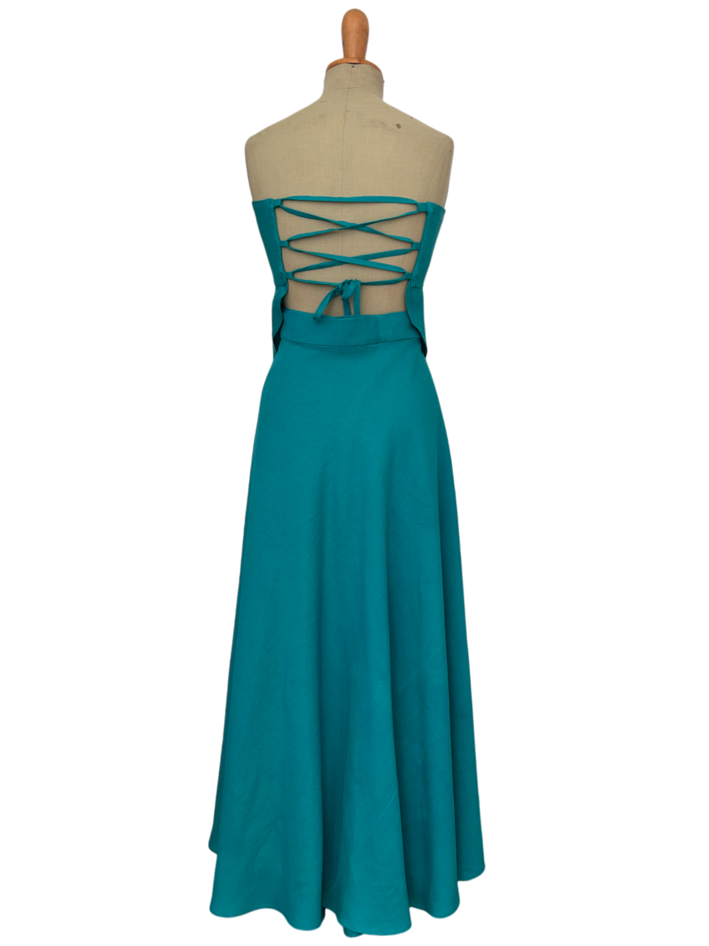 Conjunto Lino Falda pareo y top bies DETALLES