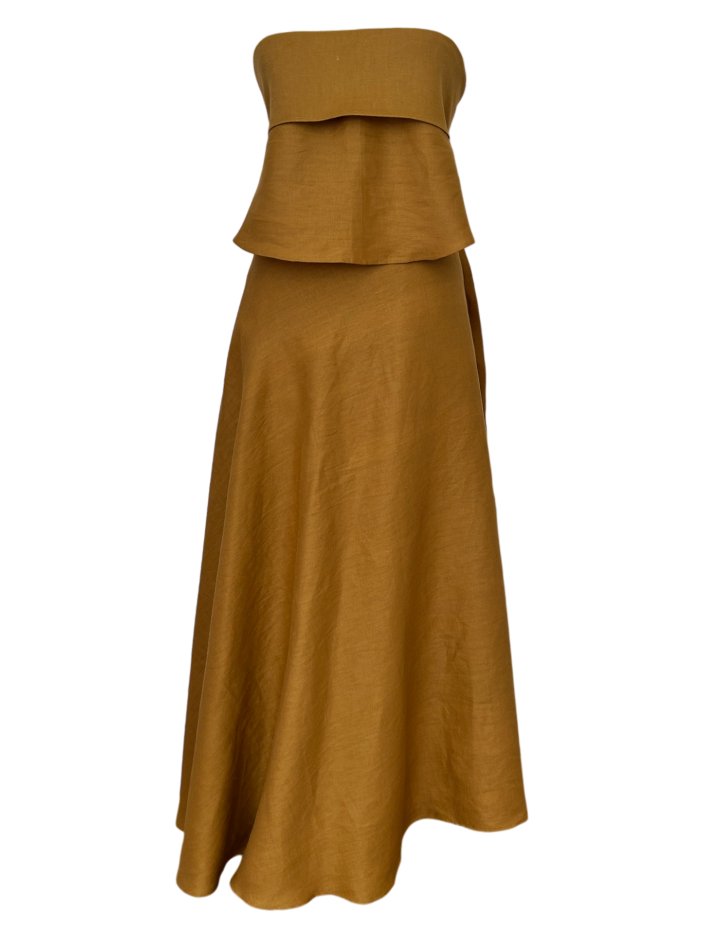 Conjunto Lino Falda pareo y top bies