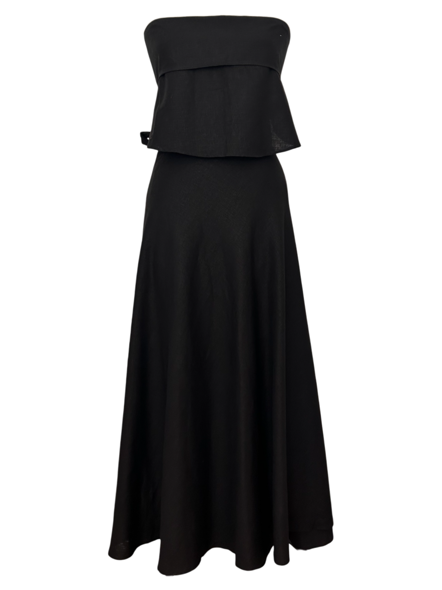 Conjunto Lino Falda pareo y top bies