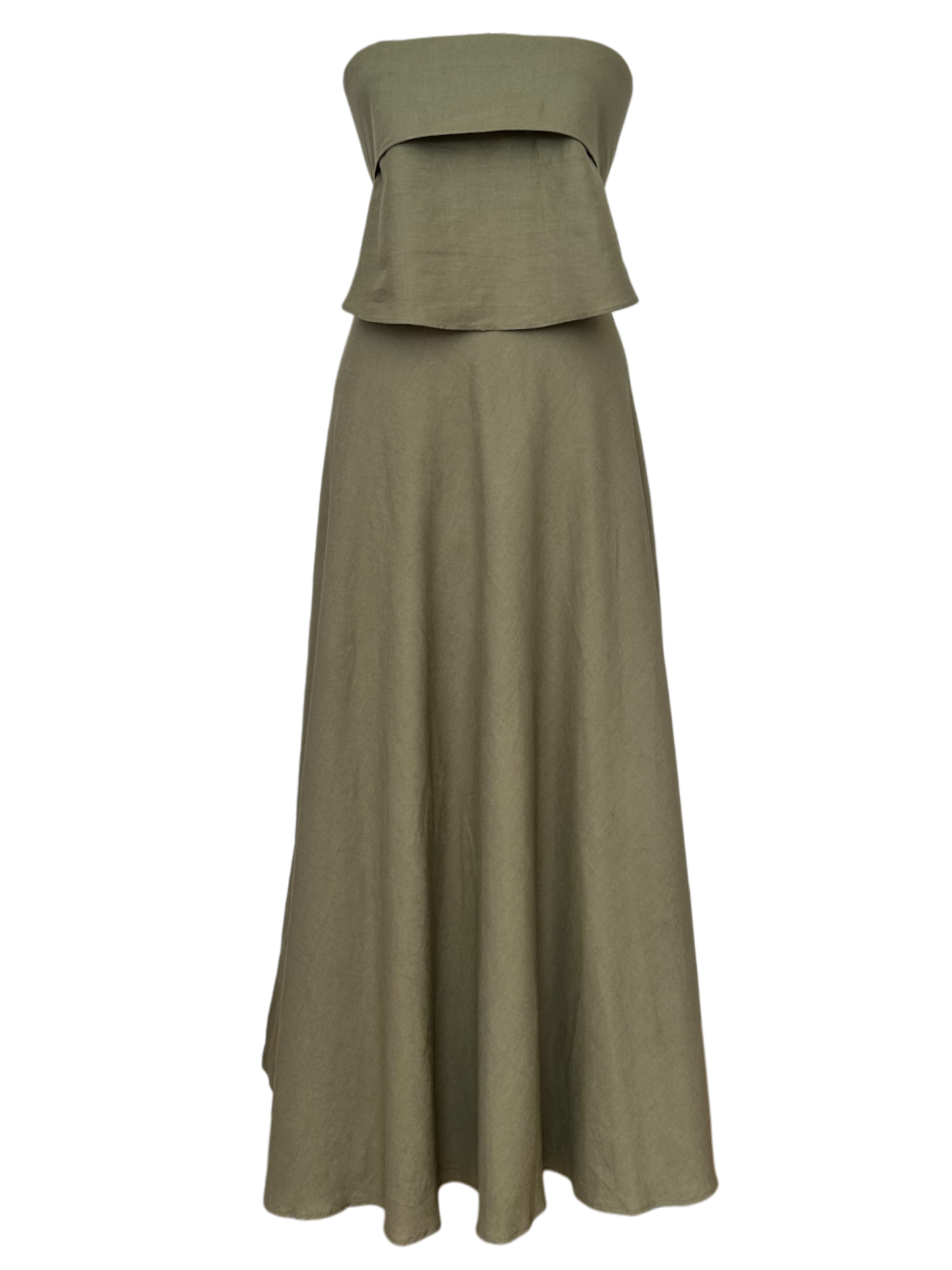 Conjunto Lino Falda pareo y top bies